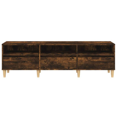 vidaXL Szafka pod TV, przydymiony dąb, 150x30x44,5 cm