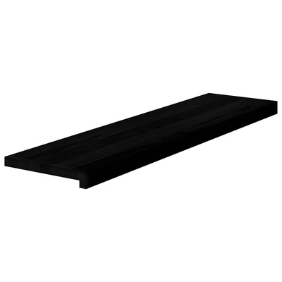 Stopnie schodowe, 2 szt. brązowoczarne 100x25x2 cm lite drewno dębowe