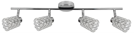 Lampa sufitowa York listwa regulowana 4-punktowa do korytarza metalowa