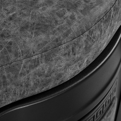 Gabbiano fotel barberski President Old Leather Szary 148105