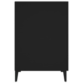 vidaXL Biurko, czarne, 140x50x75 cm, materiał drewnopochodny