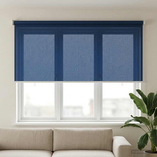 Roleta zewnętrzna 90% blokada UV niebieski 140 x 140 cm HDPE