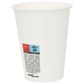 Papierowe kubki, 1000 szt., 12oz, 300ml, biały