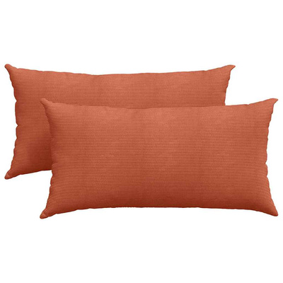 Poduszki na sofę 2 pcs Czerwono-pomarańczowy 80 x 40 cm