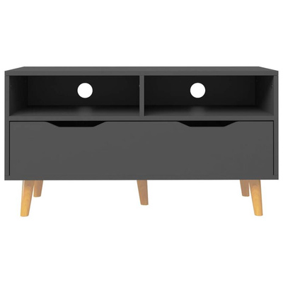 vidaXL Szafka pod TV, szara, 90x40x48,5 cm, materiał drewnopochodny