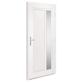 vidaXL Drzwi wejściowe, białe, 98x208 cm, PVC