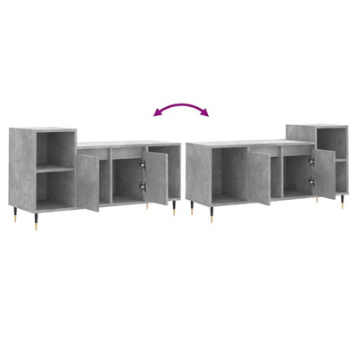 vidaXL Szafka pod TV, szarość betonu, 100x35x55 cm wariant 4