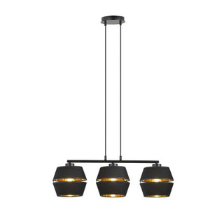 Lampa wisząca  PIANO 3 BLACK/GOLD