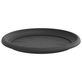 Okrągły Talerzyk Kwiatowy 24 pcs Czarny ? 27 x 2,5 cm