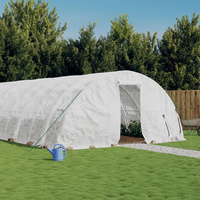 Szklarnia ze stalową ramą, biała, 60 m?, 12x5x2,3 m
