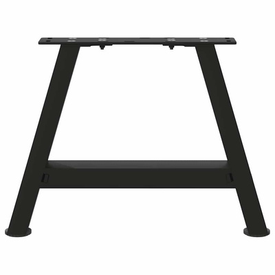 Nogi do stolika kawowego w kształcie litery A 2 szt. Czarne 30x(30-31) cm Stal