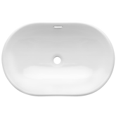 Umywalka wpuszczana w blat egina 60 cm owalna CE-52-060-W Invena