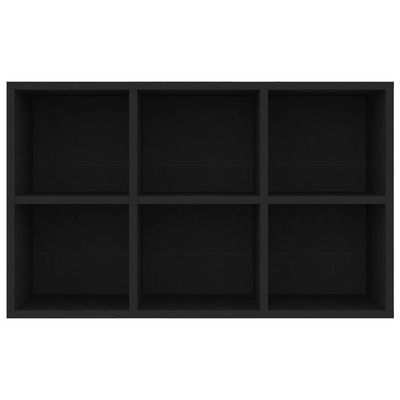 Regał na książki/szafka, czarny, 66x30x98 cm