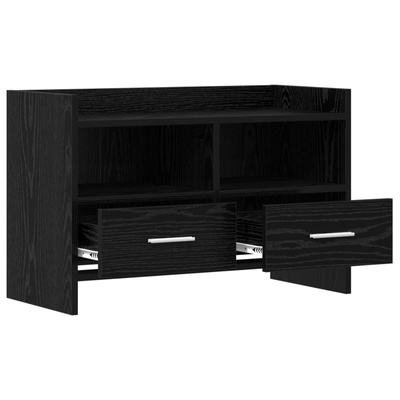 Szafka pod telewizor 71,5 x 33 x 47 cm Czarny dąb