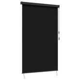 Roleta Czarny 80 x 250 cm Materiał i Aluminium