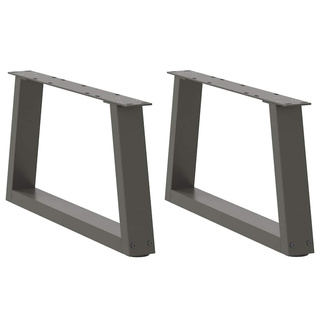 Nogi do stolika kawowego w kształcie litery V 2 szt. Antracyt 70x(30-31,3) cm Stal