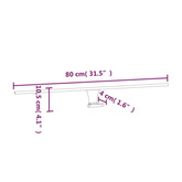 vidaXL Lampa LED nad lustro, 5,5 W, ciepła biel, 80 cm, 3000 K