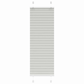 Roleta plisowana jasnoszara 45x150 cm Szerokość tkaniny 44,4 cm