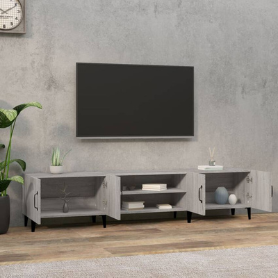 Szafka pod TV, szary dąb sonoma, 180x31,5x40 cm vidaXL