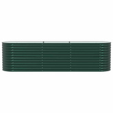 Podniesiony grządka Zielony 320 x 80 x 81 cm Stal