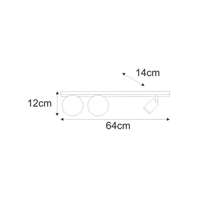Lampa sufitowa K-5830 z serii ASPA