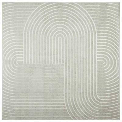 Dywany pokojowe Kwadrat PALMERAS Zielony 120 x 120 cm Poliester