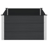 Podniesiona rabata ogrodowa Czarny 150 x 100 x 54 cm
