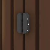 Szopa ogrodowa, brązowa, 204 x 132 x 186 cm, stalowa