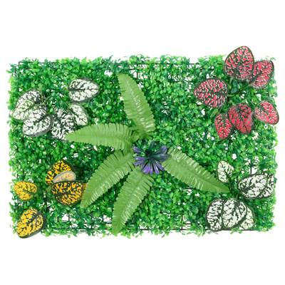 Maty ze sztucznymi roślinami, 6 szt., zielone, 40x60 cm