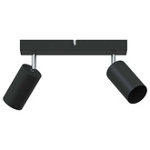 Reflektor sufitowy Z reflektorami Czarny 26 x 6 x 16 cm Metal