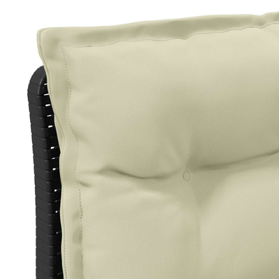 Sofa Ogrodowa 1-osobowa z Poduszkami w Wyglądzie Rattanowym PP