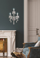 Cristallo lampa kinkiet chromowy 3x40W E14 transparentny 23-30290