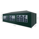 vidaXL Namiot imprezowy, 3 x 9 m, zielony
