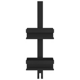 Wiszący organizer prysznicowy, czarny mat, stal nierdzewna 304