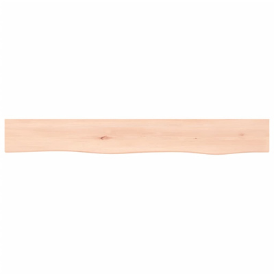 Półka, 80x10x2 cm, surowe lite drewno dębowe