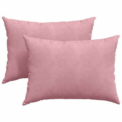 Poduszki na sofę 2 pcs Różowy 70 x 50 cm Tkanina sztruksowa
