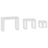 Stoliki wsuwane pod siebie, 3 szt., materiał drewnopochodny vidaXL