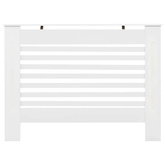 Osłona na kaloryfer, biała, 112x19x81,5 cm, MDF