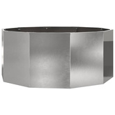 Donica Srebrny 120 x 120 x 50 cm Stal nierdzewna