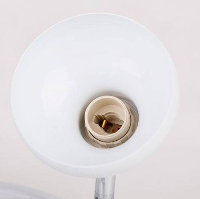 Lampa sufitowa spirala metal biała + drewno 3E14 Puerto Candellux 98-62697