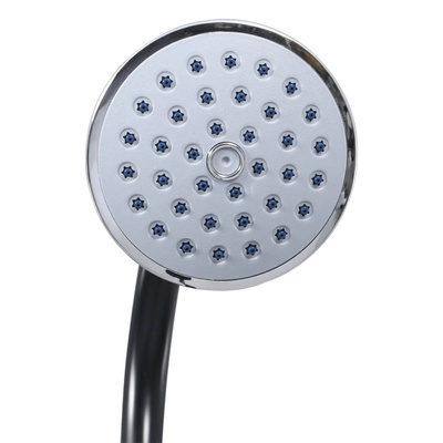 vidaXL Ogrodowy prysznic solarny, czarny, 215 cm, 8 L