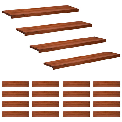Nakładki na schody 20 szt. 110 x 25 x 2 cm brązowy