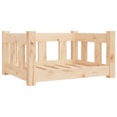 vidaXL Legowisko dla psa, 55,5x45,5x28 cm, lite drewno sosnowe model standard