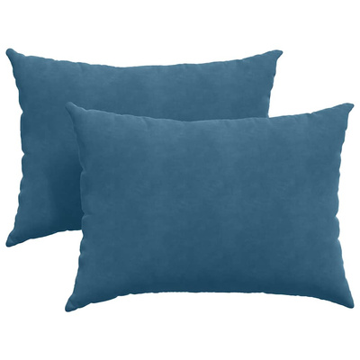 Poduszki na sofę 2 pcs Niebieski 70 x 50 cm Tkanina sztruksowa