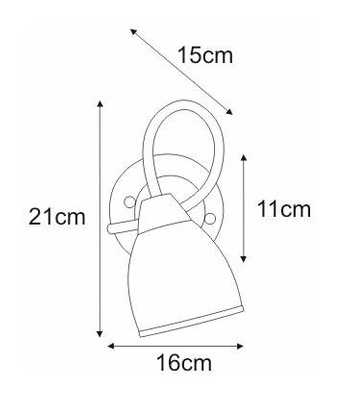 Kinkiet K-JSL-8090/1W CHR z serii SAMIRA KAJA