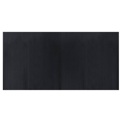 Dywan prostokątny, czarny, 100x200 cm, bambusowy vidaXL