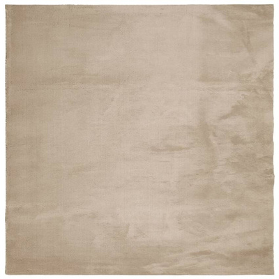 vidaXL Dywan HUARTE z krótkim włosiem, piaskowy, 120x120 cm