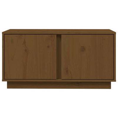 vidaXL Szafka pod TV, miodowy brąz, 80x35x40,5 cm, lite drewno sosnowe model standard