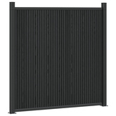 Panel ogrodzeniowy 7 szt. 1230 x 186,5 cm WPC i aluminium