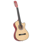 Gitara akustyczna z wycięciem, 6 strun, 38", drewno lipowe